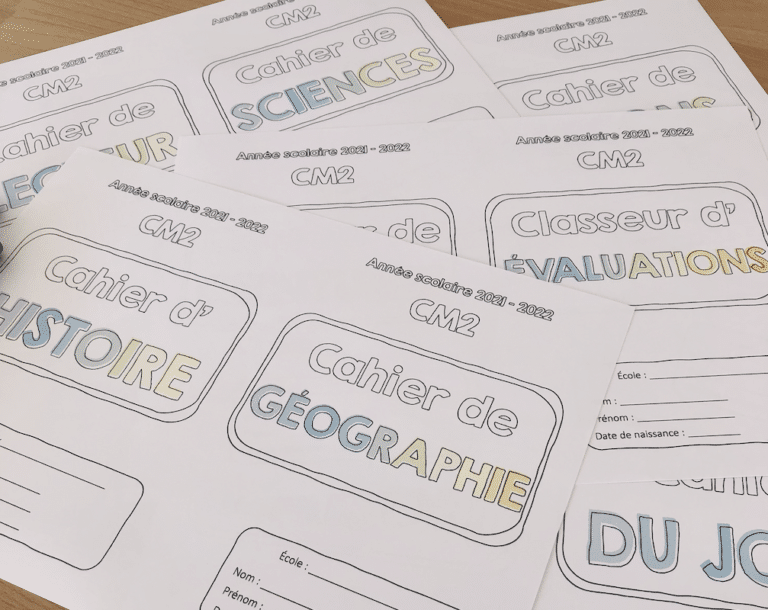 Pages De Garde 2023 2024 Jeux Olympiques Pages de garde 2022-2023