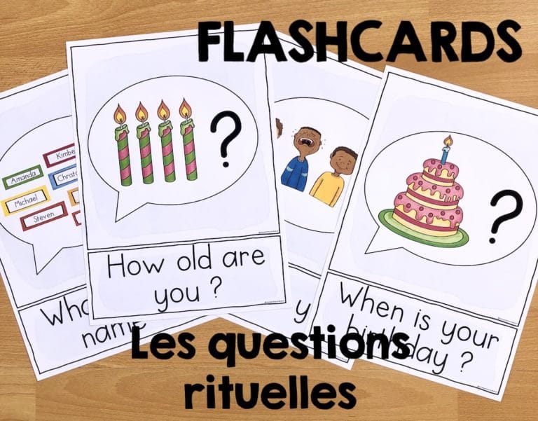 Flashcards – Anglais – Questions rituelles