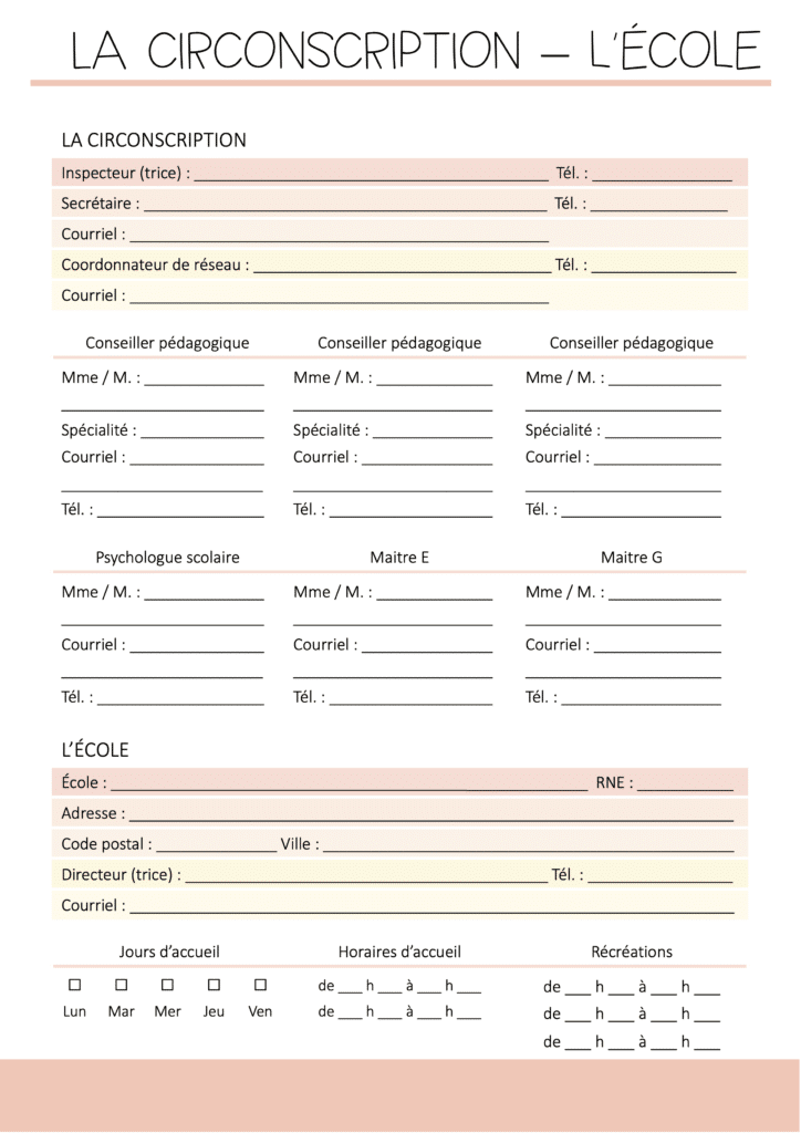 Agenda de prof des écoles 2023-2024: Organisateur Enseignant Semainier |  Planifier et organiser l'année scolaire 2023-2024 | 2 Pages = 1 Semaine |  12