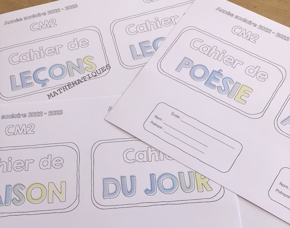 Page De Garde Du Cahier Du Jour Bdg Pages de garde 2022-2023
