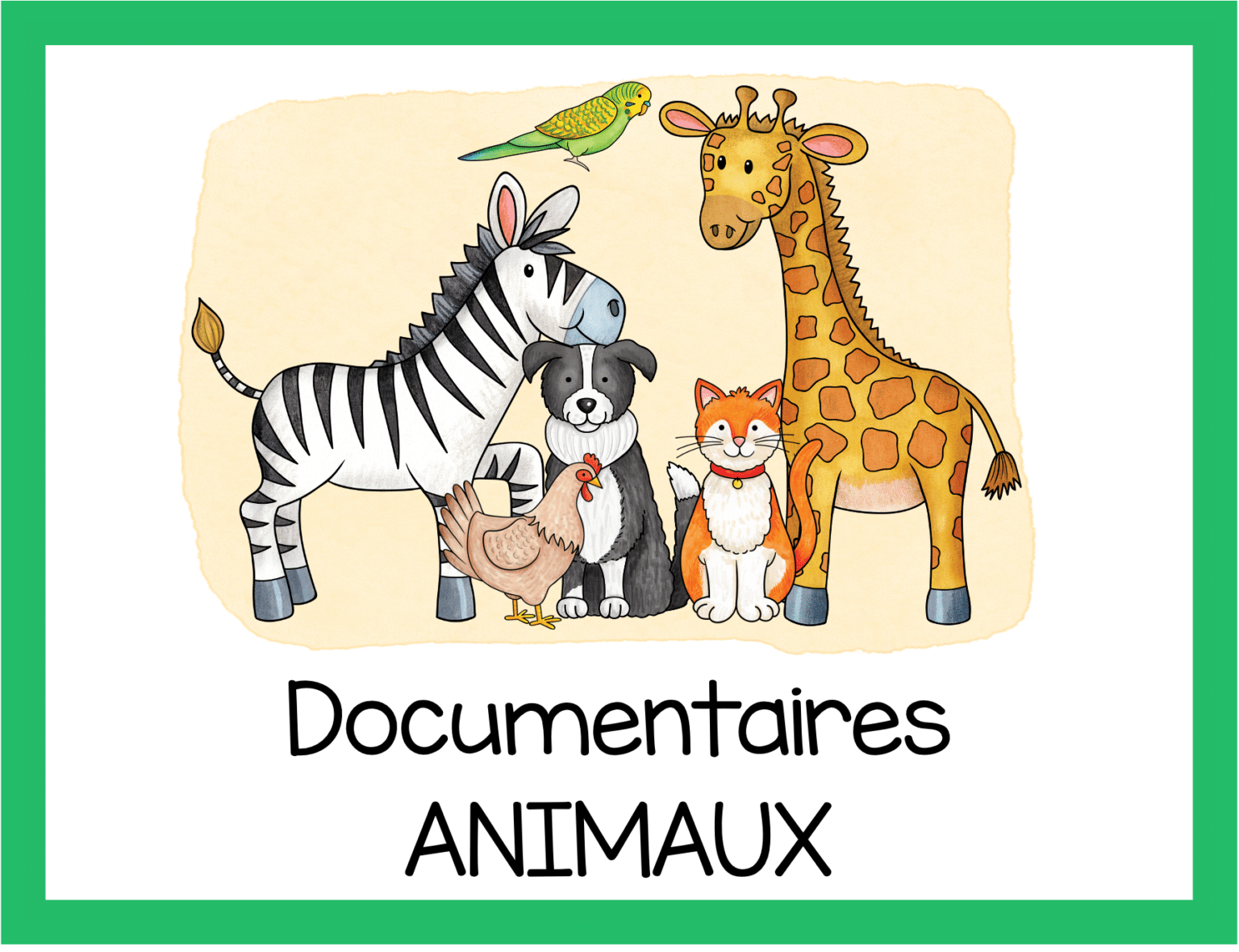 Page De Garde Animaux Styl2s www.monpetitbazardeprof.com